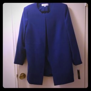Tahari ASL Cobalt Topper Jacket Size 14